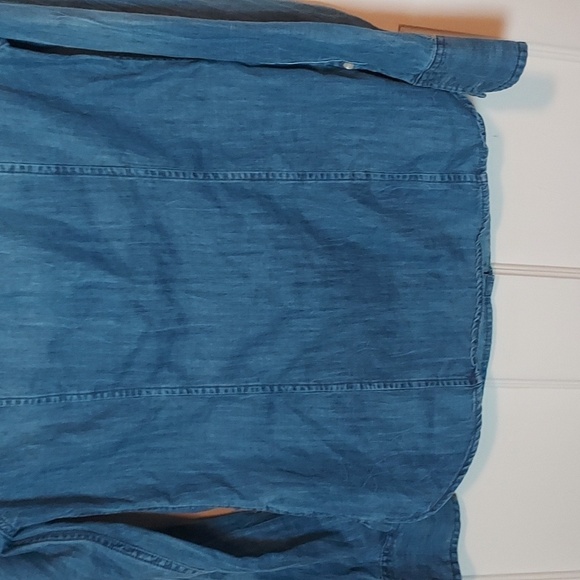 J Crew Chambray Western Style Denim Shirt - Picture 12 of 12